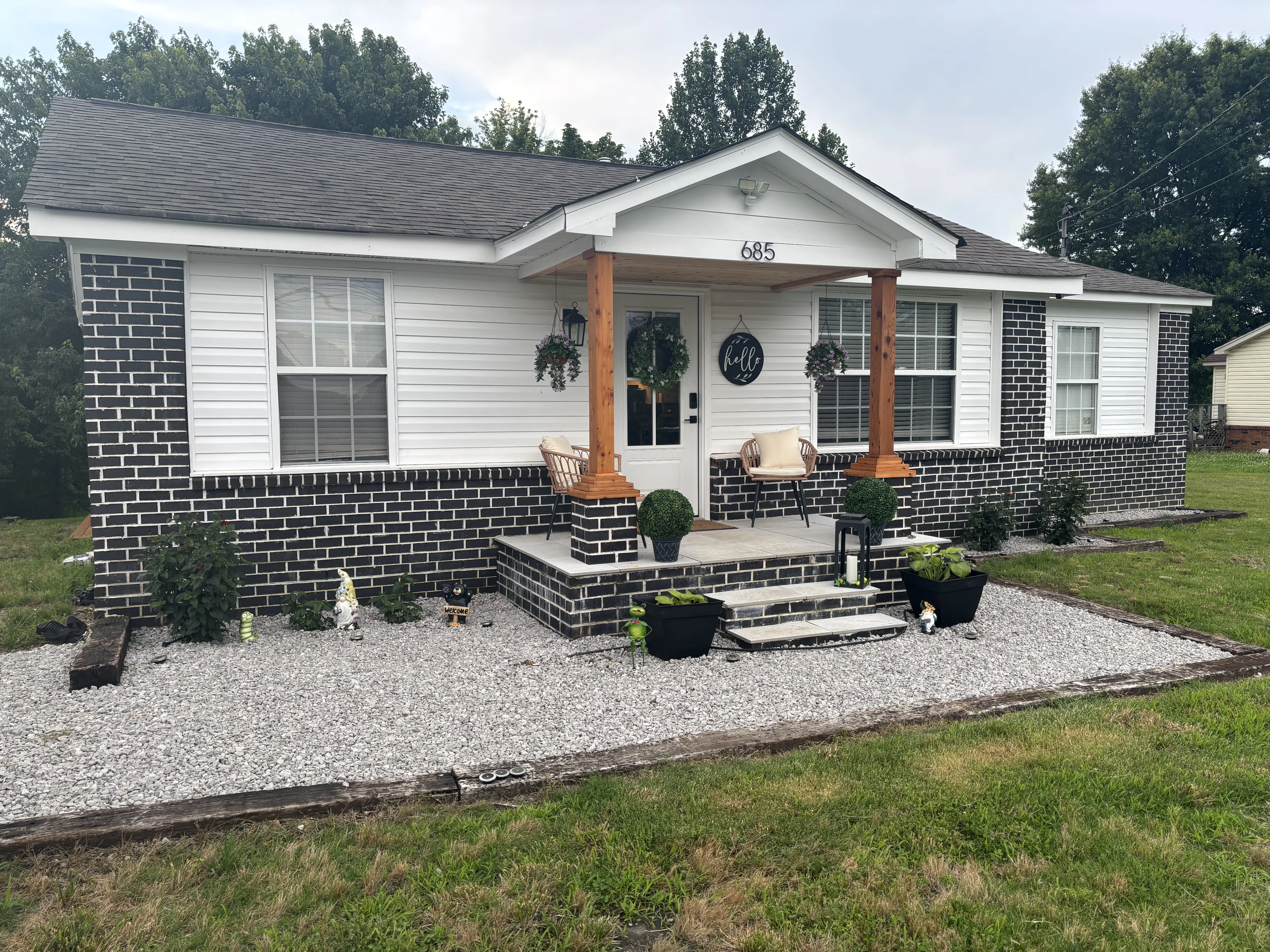 Completed exterior renovation project