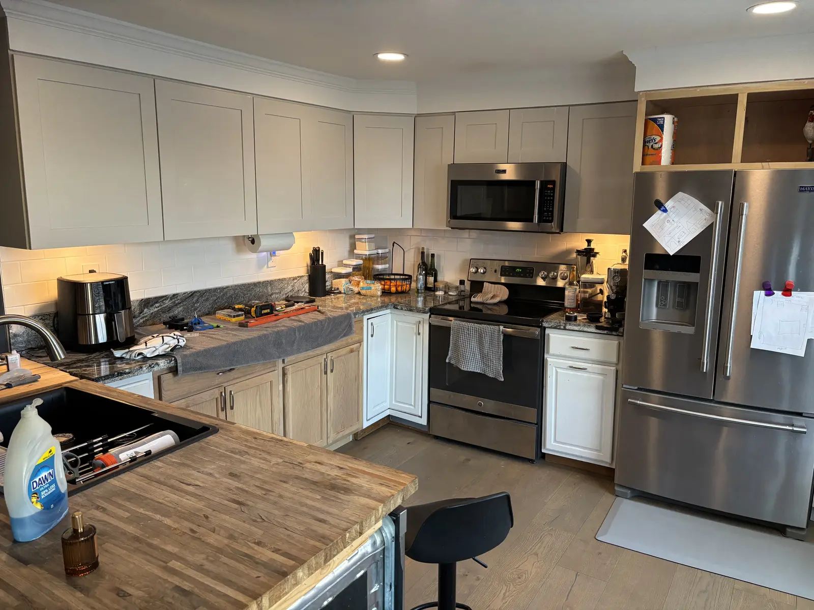 Kitchen cabinet and interior finish update